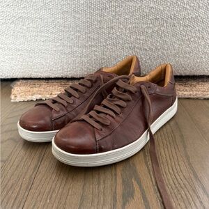 M. Gemi Dark Brown Leather Sneakers